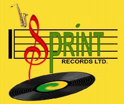 sprint Records logo with vinyl and music icons
